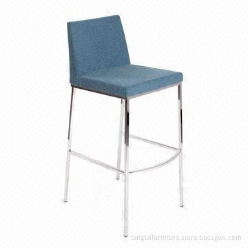 Kitchen Stool, Made of PU/Fabric and Chrome Frame, ODM/OEM Services Provided